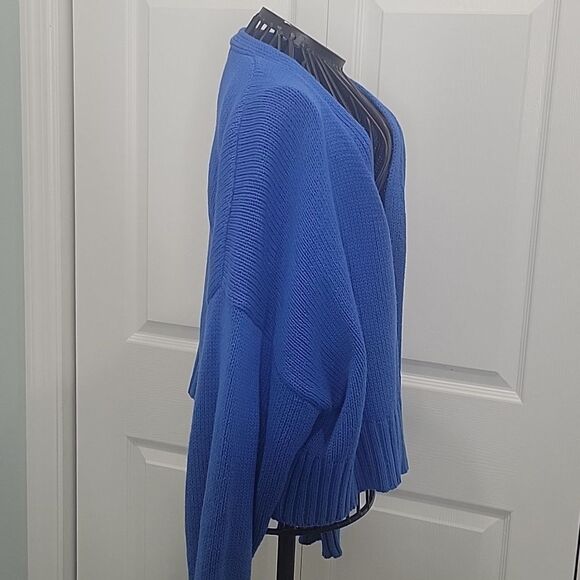 MUSTARD SEED Blue Knitted Cardigan Size Medium - Picture 4 of 7